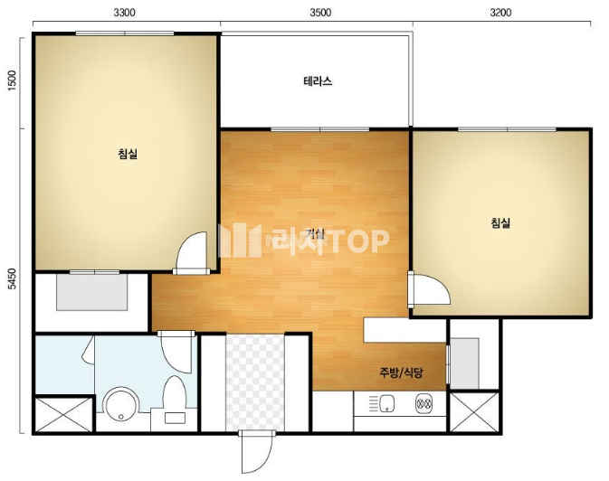 인천 서해구 청라동 청라동 / 현대썬앤빌더테라스 / 투룸 / 인기타입 / 이사협의 전세 매물번호 10290 사진 1