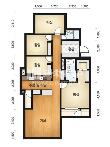 인천 서해구 청라동 청라동 / 호수공원뷰 / SK뷰 / 48평 방4개 / 초중고 안전한 통학환경 매매 매물번호 10333 사진 1