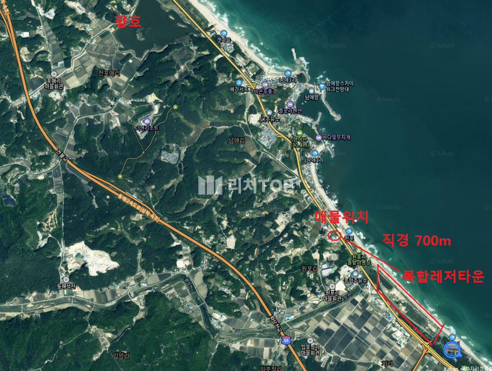 강원 양양군 현남면 원포리 강원도 양양군 현남면 원포리 나대지 731평 토지 매매 매매 매물번호 10403 사진 1