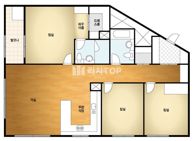 인천 서해구 청라동 94-1 101동 청라동 / 한양수자인디에스틴 / 신축 첫입주 / 쓰리룸 풀옵션 월세 매물번호 10535 사진 1
