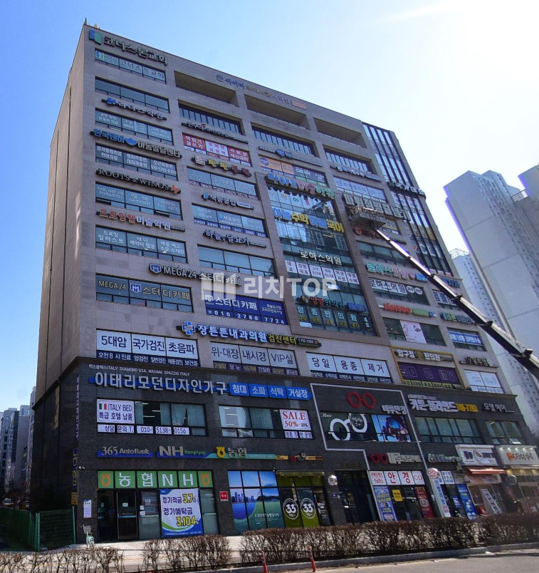 인천 영종구 중산동 중산동 메인상권 코너 8층 전용 47평 공실 임대, 학원,사무실,병원 추천 월세 매물번호 10783 사진 3