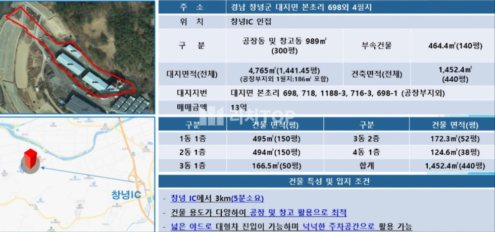 경남 창녕군 대지면 창녕 IC에서 가까운 공장 및 창고 매매 매물번호 12001 사진 9